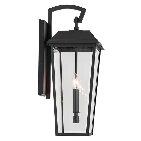Mathus Textured Black 24-Inch Two-Light Outdoor Wall Light, image 1