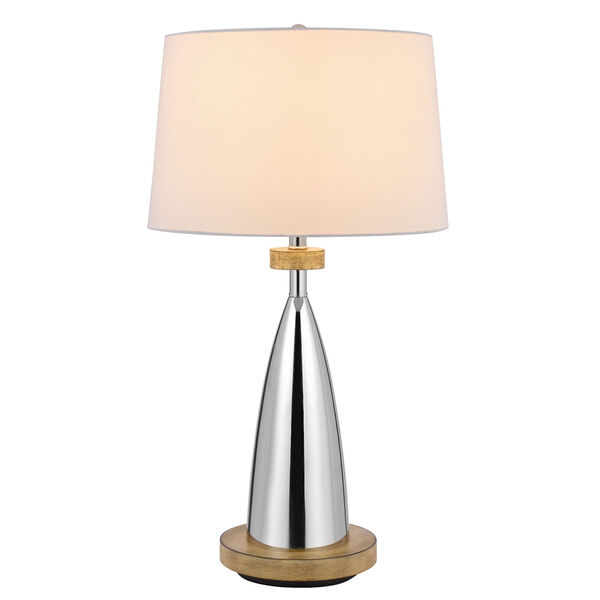 Lockport Chrome and Natural One-Light Table Lamp, image 4
