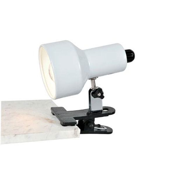 Clip-On II White Clamp-On Lamp, image 1