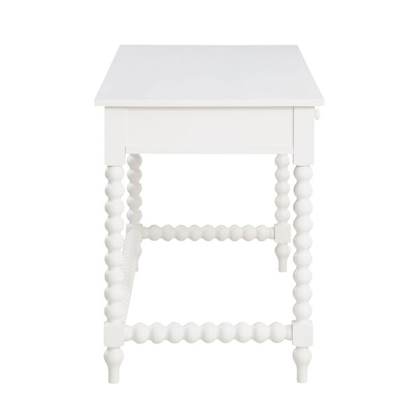 Averly White Three Drawer Desk, image 5