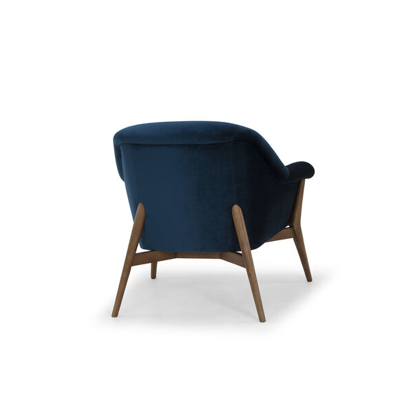 Charlize Matte Midnight Blue Chair, image 4