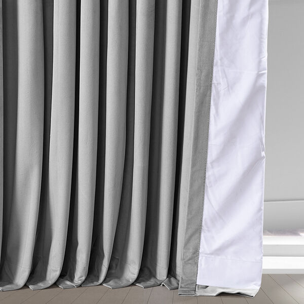 Signature Double Wide Velvet Blackout Pole Pocket Single Panel Curtain, image 5