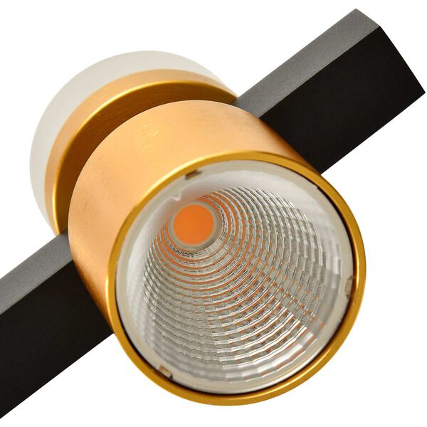 Ferro Black Adjustable Four-Light Integrated LED Chandelier, image 5