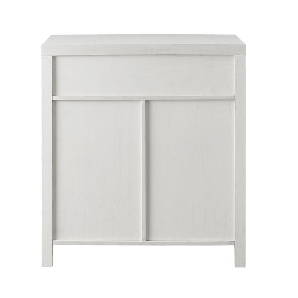 Brushed White Barn Door Accent Cabinet, image 5