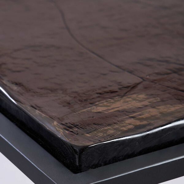 Wavelet Matte Black Side Table, image 5