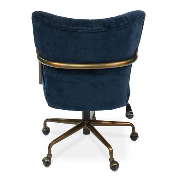 Blue Brooks Swivel Upholsterd Chairs, image 4
