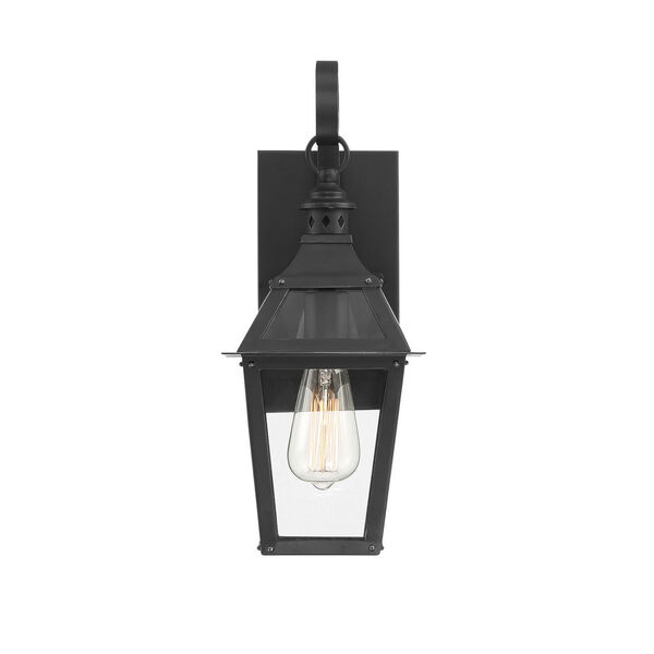 Jackson Black and Gold Highlighted 7-Inch One-Light Outdoor Wall Mount, image 3