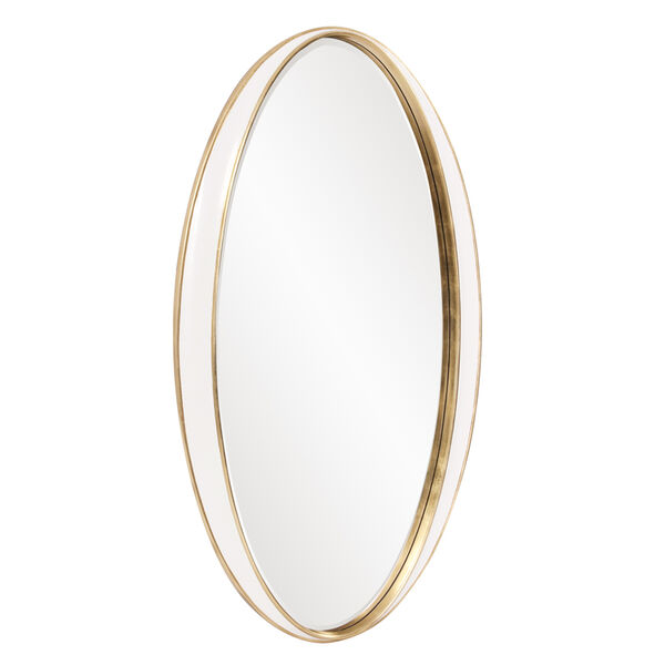 Rania White and Gold Mirror, image 2