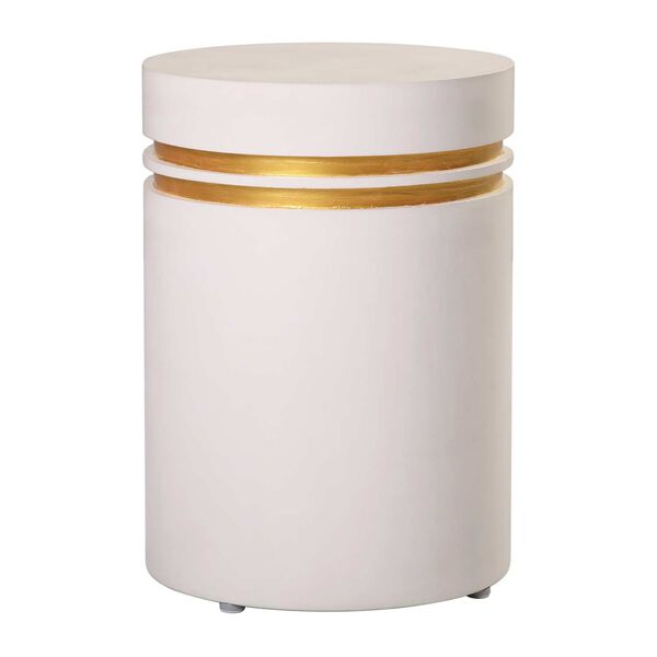 Perpetual Joy Ivory White and Gold Ring Santori Double Ring Tall Accent Table Tall, image 3