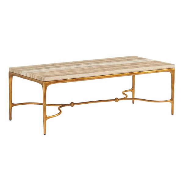 Silverado Natural Park Rectangular Cocktail Table with Stone Top, image 1