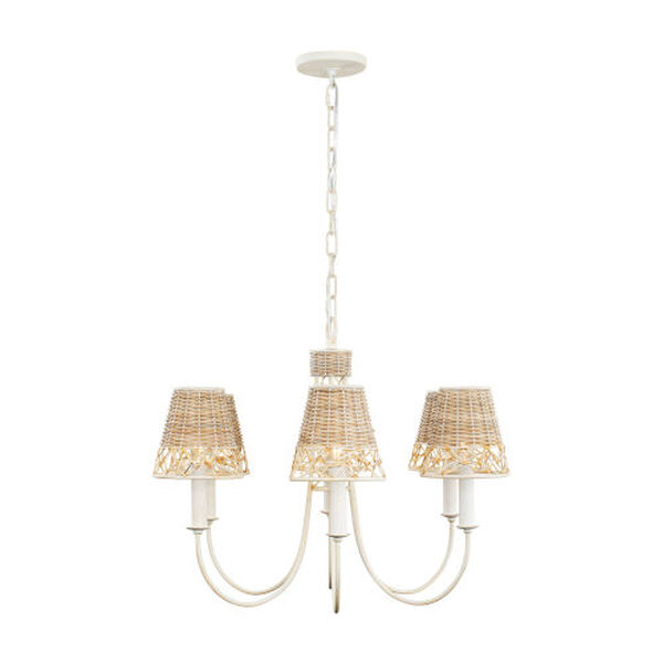 Cayman Country White Six-Light Chandelier, image 3