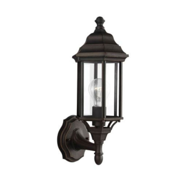 Russell Antique Bronze 6.5-Inch One-Light Outdoor Wall Lantern, image 1
