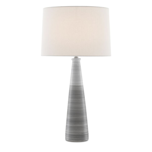 Forefront Gray and White One-Light Table Lamp, image 1