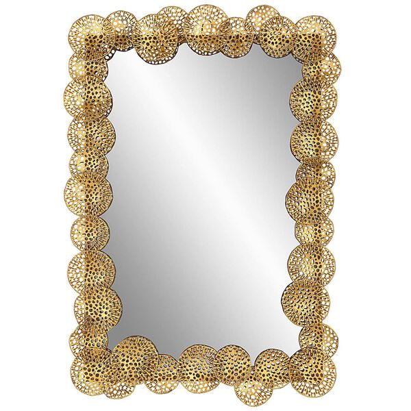 Ripley Gold 30 x 44-Inch Lotus Wall Mirror, image 2