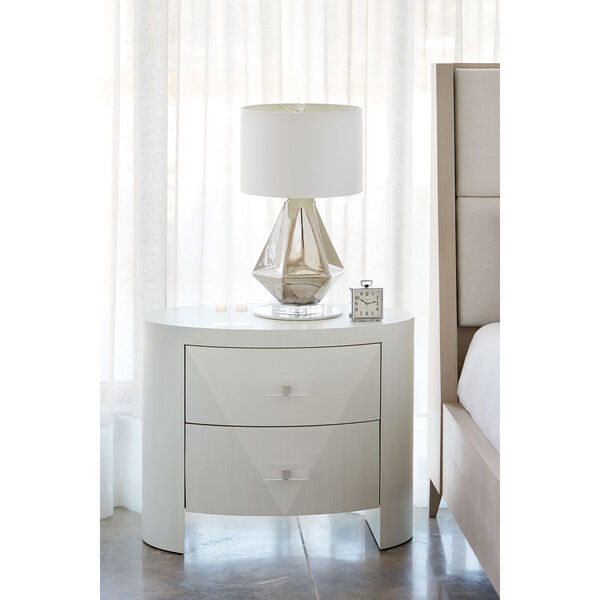 Axiom Linear White Poplar Solids and Engineered Faux Anigre Veneers Nightstand, image 4