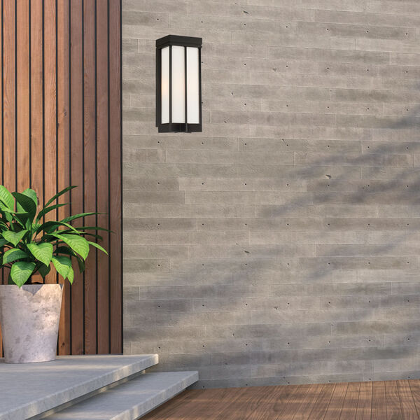 Eads Matte Black Seven-Inch LED Outdoor Wall Lantern, image 3