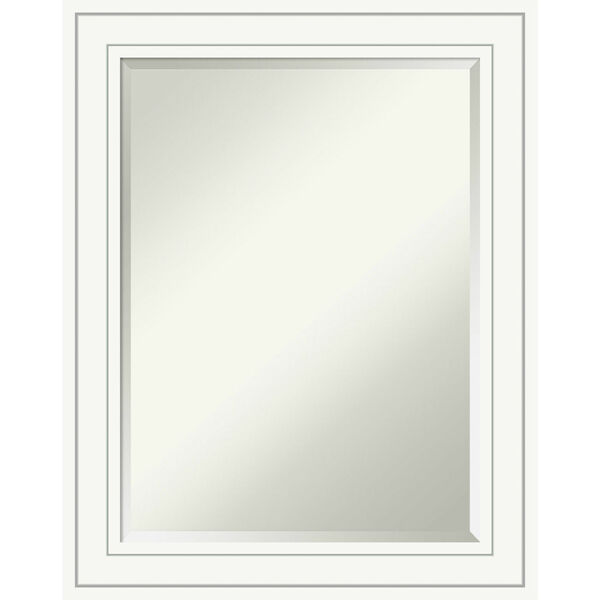 Craftsman White 23W X 29H-Inch Bathroom Vanity Wall Mirror, image 1