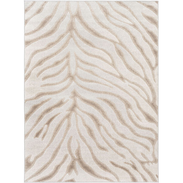 Remy Camel, White and Light Gray Rectangular: 7 Ft. 10 In. x 10 Ft. Area Rug, image 1