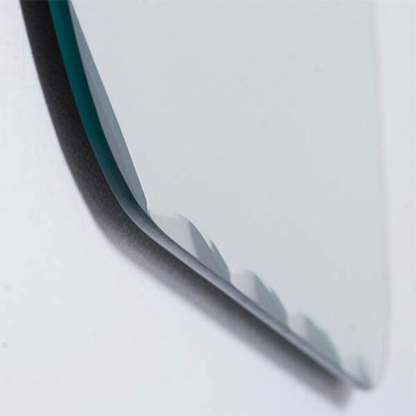 Frameless V-Groove Oval Beveled Mirror, image 2