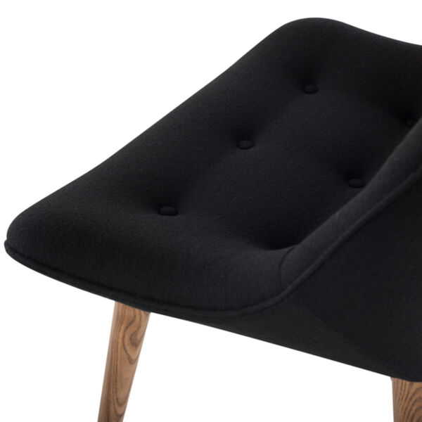Brie Black and Walnut Dining Chair, image 4