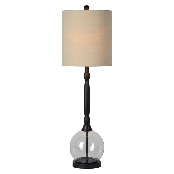 Giovanni Black One-Light Buffet Lamp Set of Two, image 1