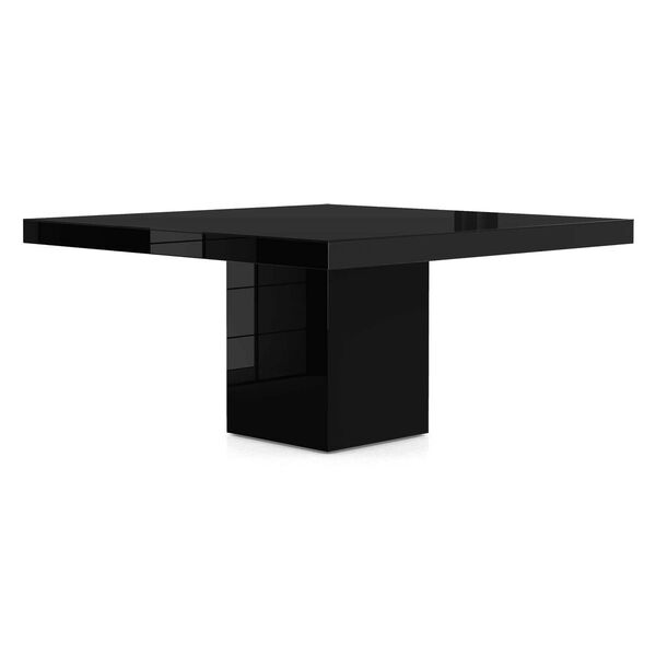 Morley Black Glass Dining Table, image 2