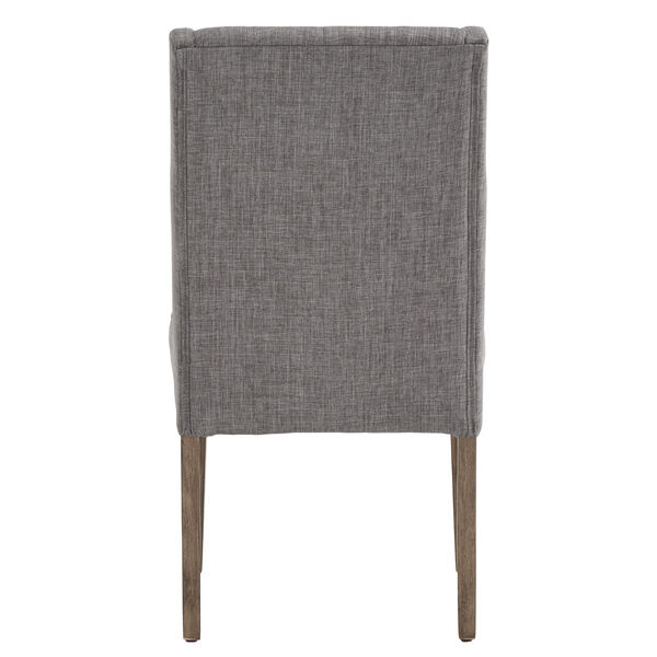 Donna Gray Tufted Linen Upholstered Dining Chair, Set of Two, image 4