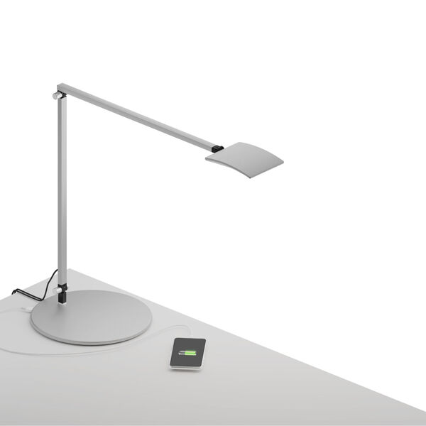 Mosso Pro Silver Warm White LED Desk Lamp with USB, image 3