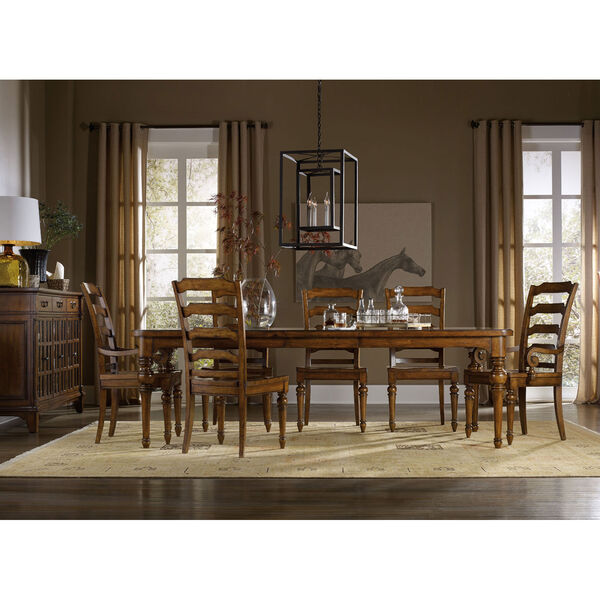 Tynecastle Rectangle Leg Dining Table with Two 18-Inch Leaves, image 3