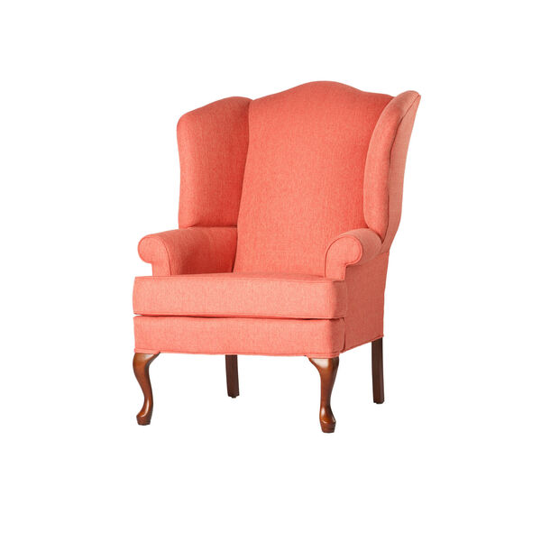 Crawford Coral Wing Back Chair, image 1