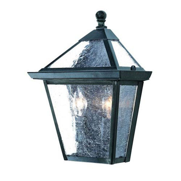 Charleston Matte Black Two-Light 10.75-Inch Outdoor Pocket Lantern, image 1