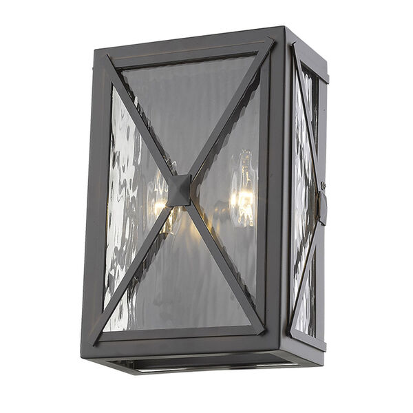 Brooklyn Oil Rubbed Bronze Two-Light Outdoor Wall Mount, image 2