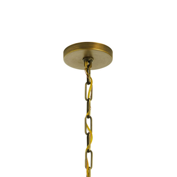 Abbotswell Natural Brass Four-Light Pendant, image 2