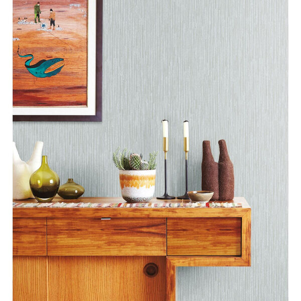 Ronald Redding Light Blue Feather Fletch Non Pasted Wallpaper - SWATCH SAMPLE ONLY, image 3