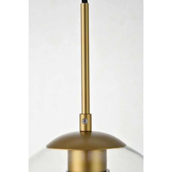 Baxter Brass Seven-Inch One-Light Mini Pendant, image 5