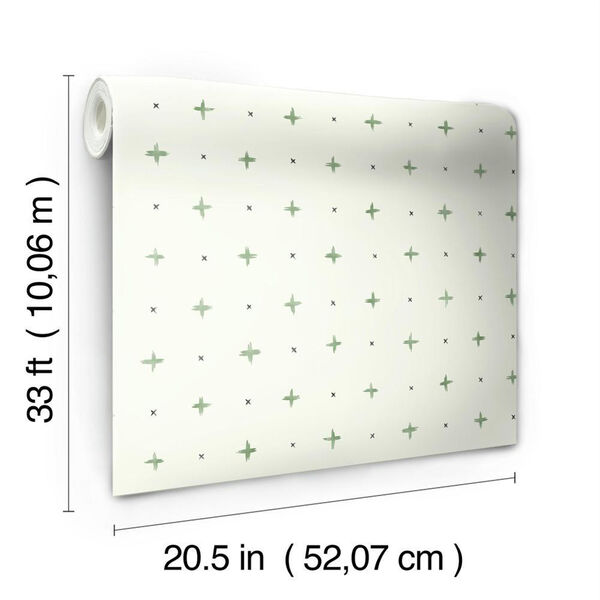 Cross Stitch Green Wallpaper, image 4