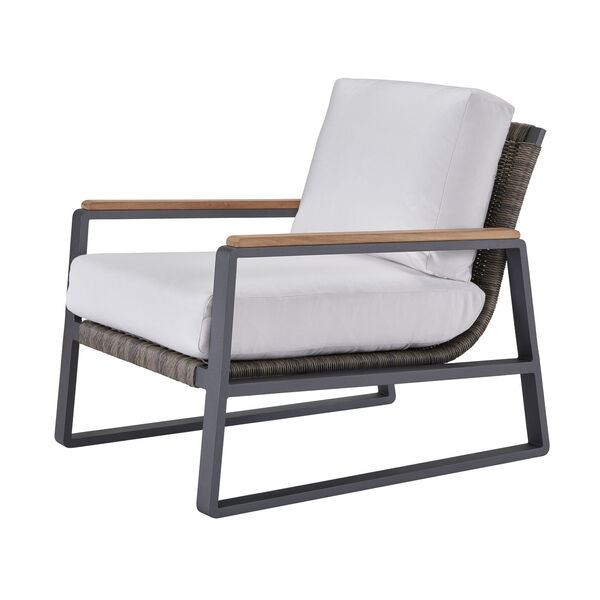 San Clemente Natural Carbon Natural Teak Aluminum  Lounge Chair, image 2
