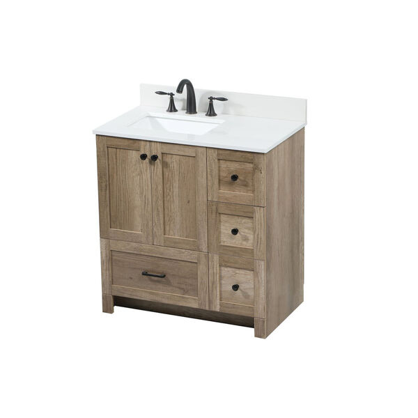 Soma Natural Oak 32-Inch Single Bathroom Vanity, image 1
