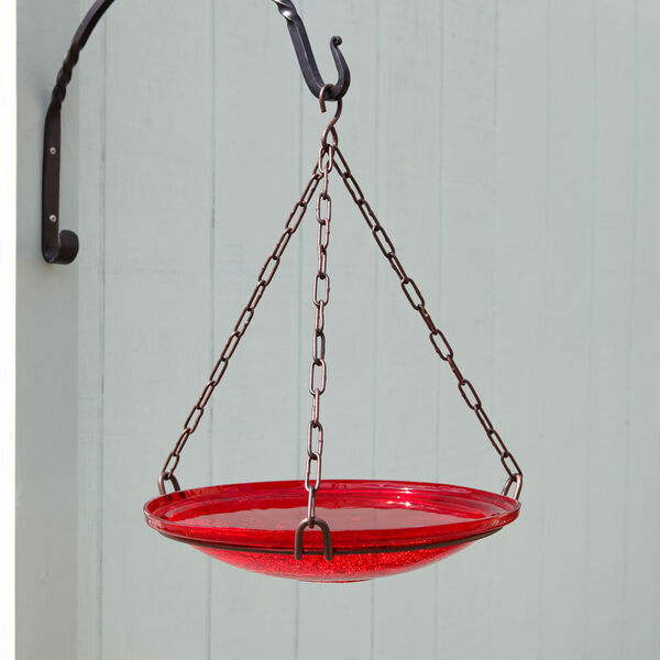 Hanging Red Crackle Bowl Only, image 3