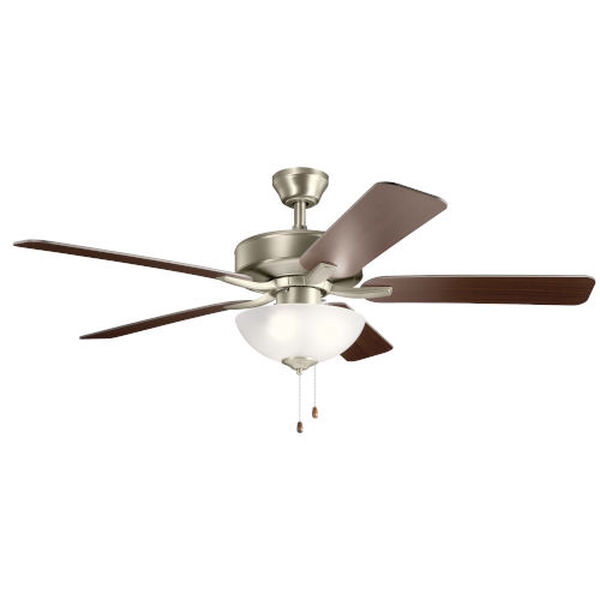 Gladstone Brushed Nickel 52-Inch Three-Light Ceiling Fan, image 2