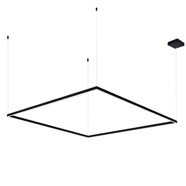 Atria Black Adjustable Integrated LED Chandelier, image 1