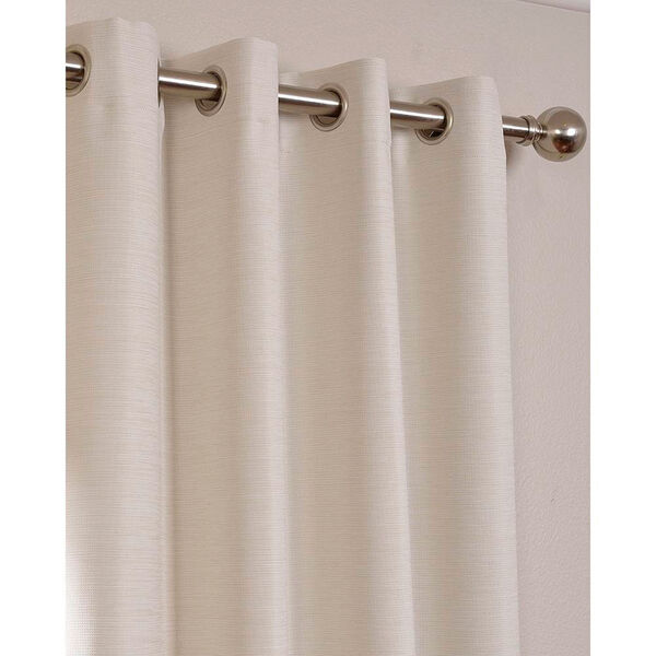 Bellino Cottage White 108 x 50-Inch Grommet Blackout Curtain Single Panel, image 3