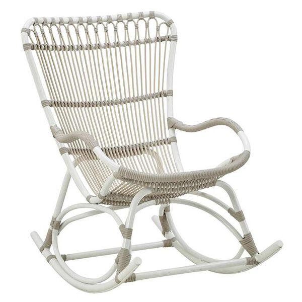 Monet Dove White Outdoor Rocking Chair, image 2
