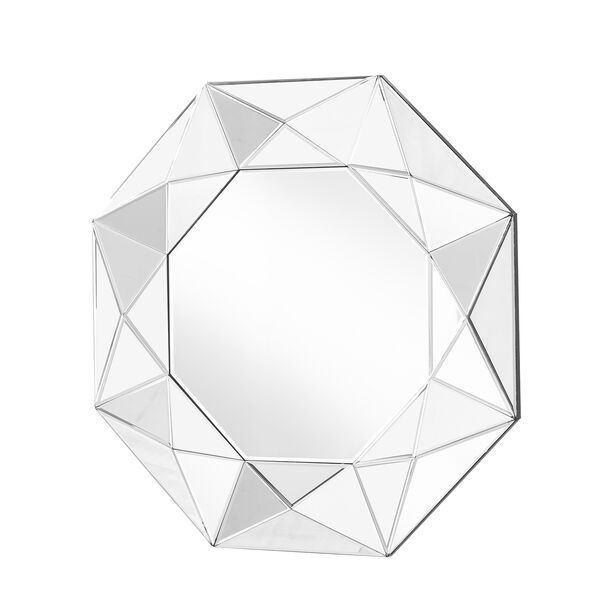 Sparkle Glass 36-Inch Geometric Mirror, image 1
