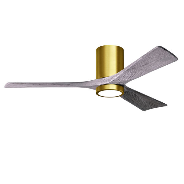 Irene-3HLK Brushed Brass and Barnwood 52-Inch Ceiling Fan with LED Light Kit, image 4
