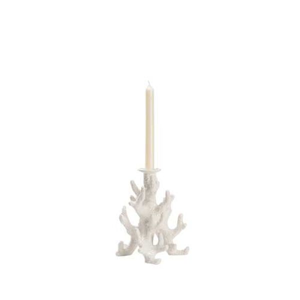 White Glaze Small Candleholder, image 3