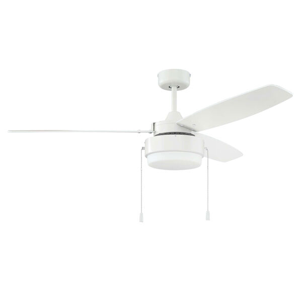 Intrepid White Two-Light Led 52-Inch Ceiling Fan, image 1