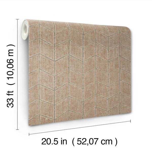 Flatiron Geometric Brick Wallpaper, image 6