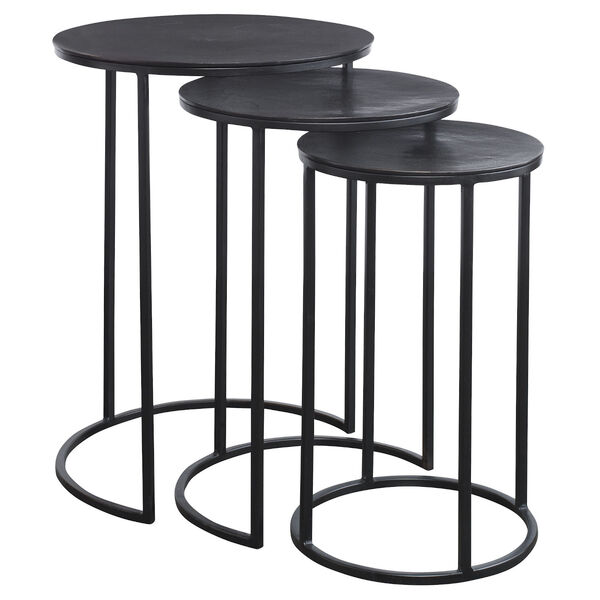 Afton Espresso Nesting Accent Tables, Set of 3, image 3