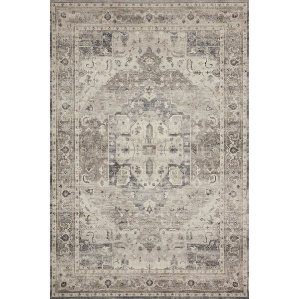 Hathaway Steel Ivory Rectangular: 3 Ft. 6 In. x 5 Ft. 6 In. Rug, image 1